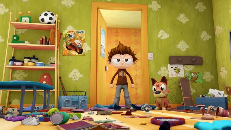 Angelo muss seiner Mutter beweisen, dass er sich wie ein Erwachsener benehmen kann. Ein unaufgeräumtes Zimmer ist da fehl am Platz. – Bild: Cake Entertainment