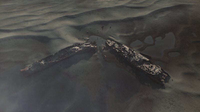 Das Wakeful-Wrack, etwa 15 Meilen vor Ostende. – Bild: National Geographic