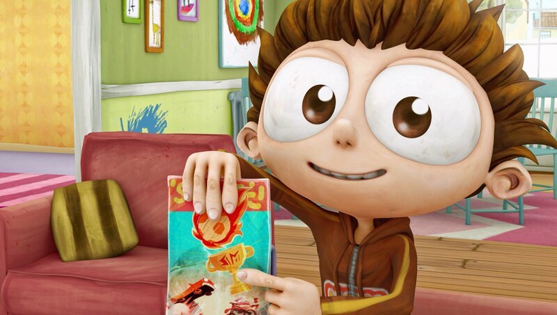 Angelo hat Flyer für das Fußball-Event entworfen. – Bild: Cake Entertainment