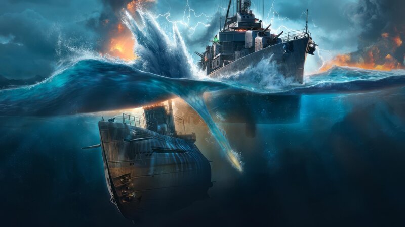 Kriegsschiffe  +++ – Bild: RTL /​ World of Warships /​ U-Boot-Alarm