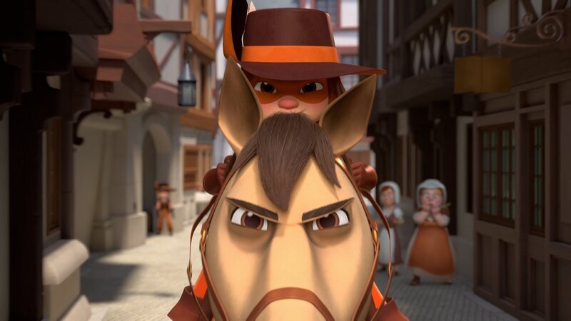 D’Artagnan soll Paris für zwei Jahre verlassen, damit ihr Pferd Planchet sich von seiner eigenartigen Krankheit erholt. – Bild: Method Animation – Paloma /​ ZDF