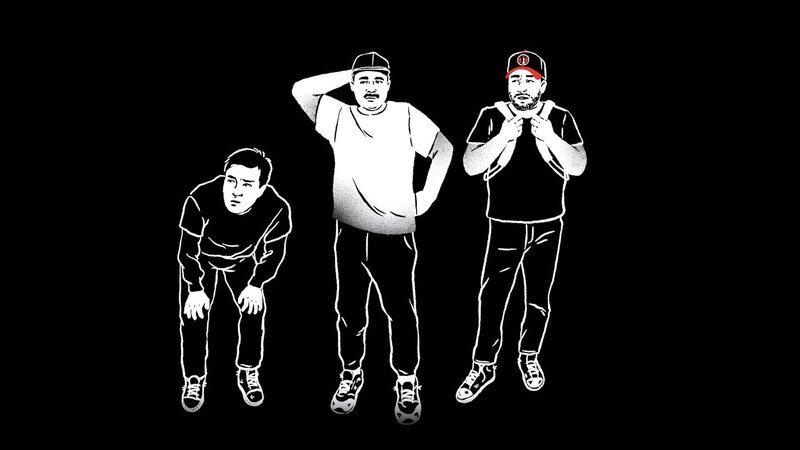 José Luís (Mitte) Versuch, die Grenze zu den USA illegal zu überqueren, bei dem einer seiner beiden Freunde erschossen wurde, wird im Film durch Animation nacherzählt. – Bild: 3sat