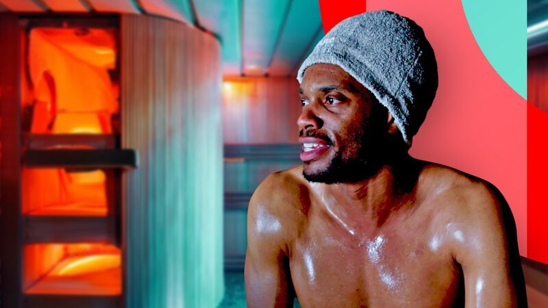 Schwitzen in der Sauna ist ein echter Gesundheitsbooster. – Bild: ZDF und Iain Robinson, Daniel Dobbie, Mandy Kane
