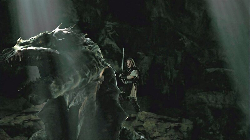 Siegfried (Benno Fürmann) kann den Drachen besiegen. – Bild: Tele 5