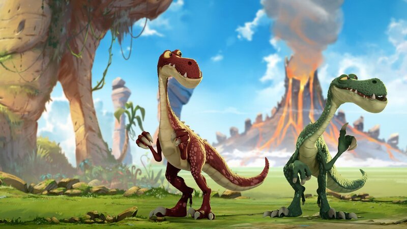 „Gigantosaurus“, „Der Giga-Schnupfen.“ Weil die Pollen-Saison beginnt muss Rocky ständig niesen und ist deshalb ziemlich frustriert. Dann gelangen die Raptoren-Geschwister Cror und Toto auch noch durch einen Windstoß an seine Lieblings-Saurier-Sammelkarte. Um sie zurückzubekommen, soll er ihnen ausgerechnet eine Giga-Blume als Mittagessen besorgen, doch gerade diese Pflanzenart bringt den armen Pollen-Allergiker immer besonders in Bedrängnis. – Bild: @RTL