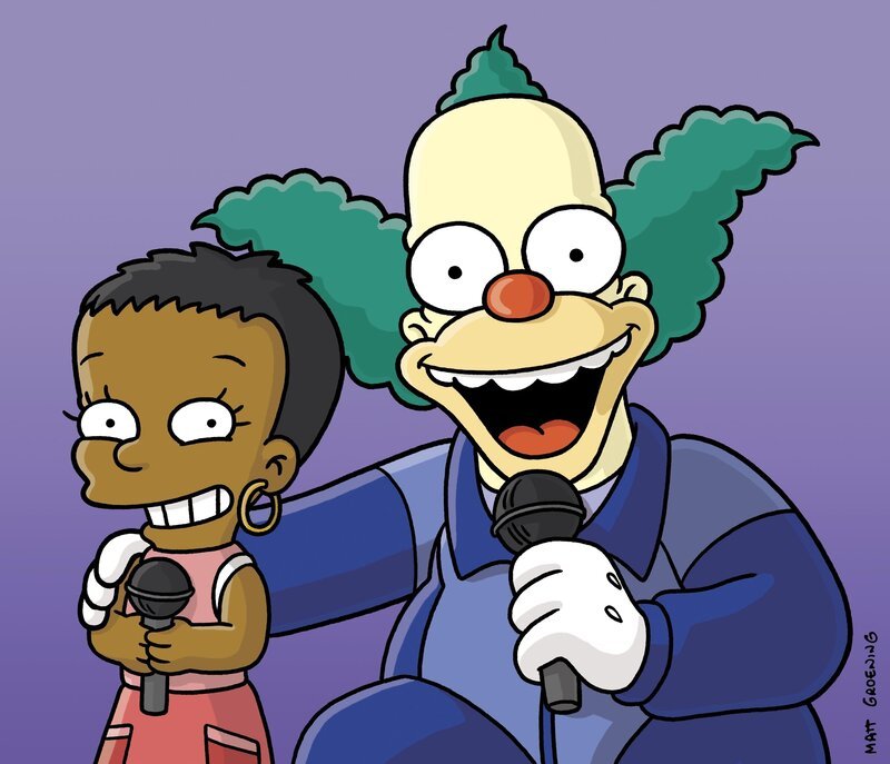 Beim Gesangswettbewerb: Lisa (l.) und Krusty (r.) … – Bild: Twentieth Century Fox Film Corporation