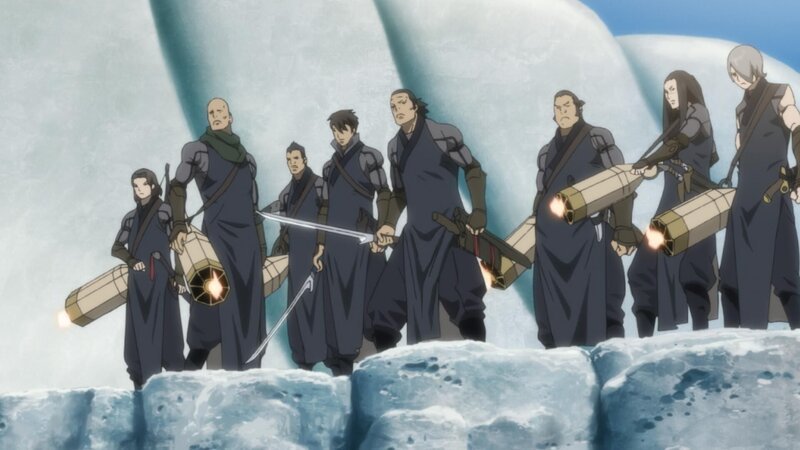 Die Krieger rüsten sich, um gegen La Lunga zu kämpfen. – Bild: LEONINE Studios