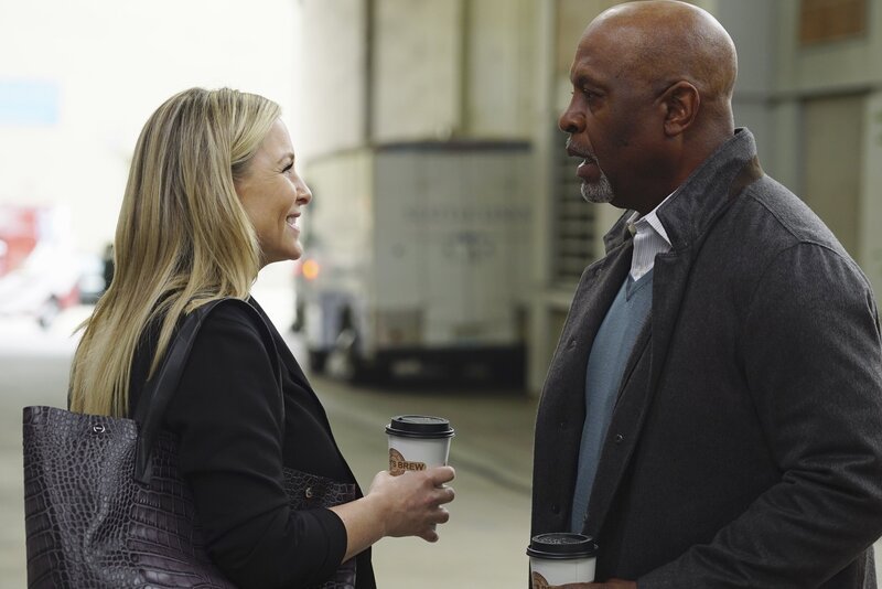 Arizona (Jessica Capshaw, l.) und Callie suchen sich unter ihren Freunden Verbündete für den drohenden Sorgerechtsstreit. Doch auf welcher Seite steht Webber (James Pickens Jr., r.)? – Bild: American Broadcasting Companies, Inc. All rights reserved. /​ Richard Cartwright
