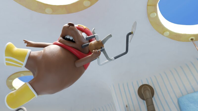 Tüftel hängt fest. – Bild: hr/​Miam/​Autour de minuit