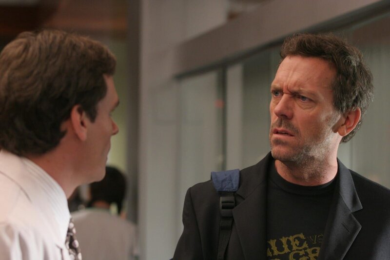 Kann Dr. James Wilson (Robert Sean Leonard, l.) House (Hugh Laurie, r.) überreden, eine neunjährige Krebspatientin zu untersuchen, die an schlimmen Halluzinationen leidet? – Bild: Fox Broadcasting Co.