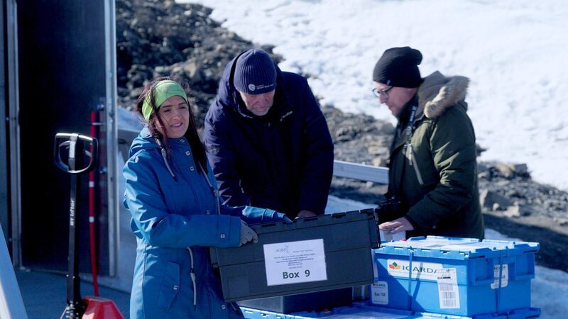 Mehr als nur Samen: Biologin Sylvia Vogl, Leiterin AGES-Genbank Linz, übergibt Muster aus Oberösterreich. – Bild: ORF/​Landesstudio Oberösterreich