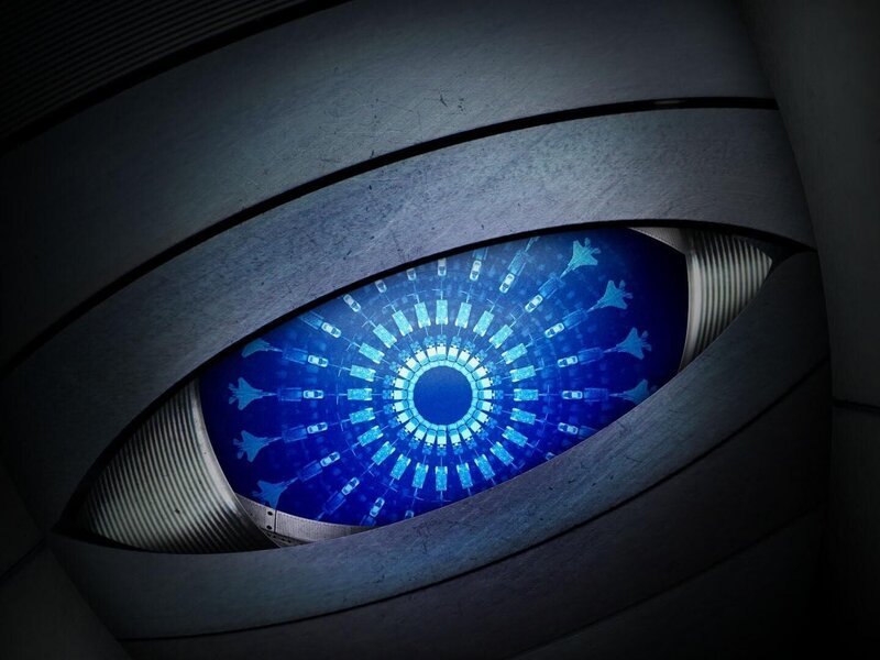 Digital illustration representing an abstract robot eye – Bild: The Nacelle Company, LLC