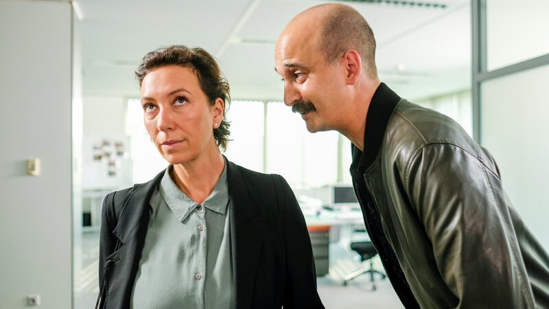 Ursula Strauss (Angelika Schnell), Patrick Seletzky (Zlatko Horvath). – Bild: 3sat