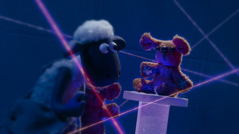 Wird es Shaun gelingen, Teddy aus dem Hochsicherheitstrakt zu bergen? – Bild: WDR/​BBC/​Animation Ltd.