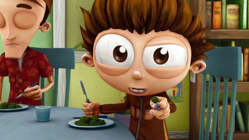 Dienstage mag Angelo gar nicht, denn da gibts immer den ekligen Rosenkohlauflauf von Mom. Keiner außer ihr mag diesen und deswegen beschließt Angelo etwas gegen dieses Ekelszeug zu unternehmen. – Bild: Super RTL