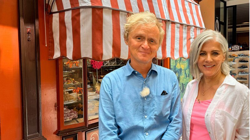 Pierre M. Krause mit Birgit Schrowange. – Bild: 3sat