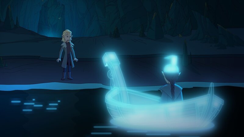 Alfur macht zum ersten AMl Bekanntschaft mit einem Angehörigen seiner eigenen Art, einem Elf. – Bild: NDR/​Compass Films