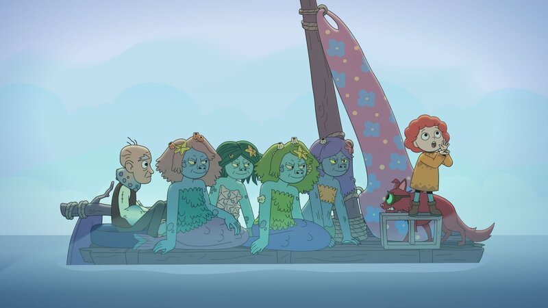 Mit ihrem Gesang hat Ormi die gefährlichen Meerjungfrauen besänftigt. – Bild: NDR/​Compass Films