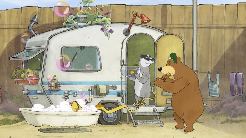 Bei Dachs findet Dr. Brumm die wahre Bestimmung seiner Tuba. – Bild: rbb/​WunderWerk/​TRIKK 17