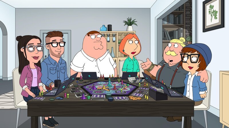 (v.l.n.r.) Kate; Matt; Peter Griffin; Lois Griffin; Chris Griffin; Meg Griffin – Bild: Fox Broadcasting Company, LLC