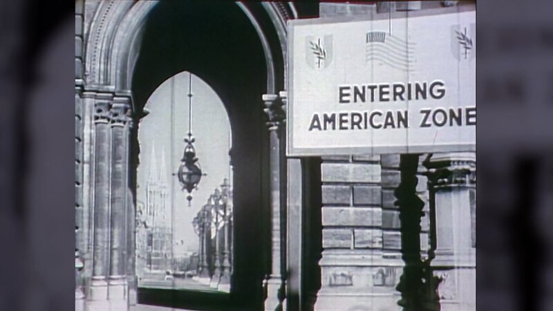 US-amerikanischer Sektor in Wien. – Bild: ZDF und ORF/​Multimediales Archiv