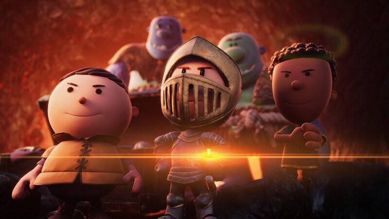 vorne, v.li.. Kevyn, Max, Simon – Bild: Paramount