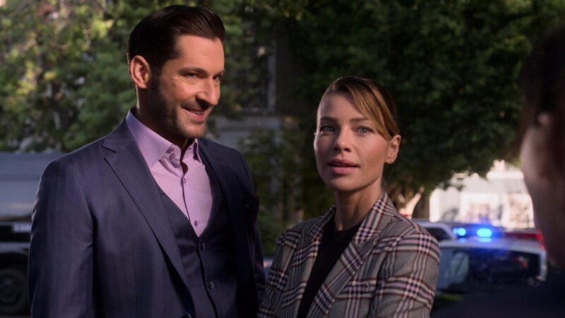 Lucifer Morningstar (Tom Ellis) und Chloe Decker (Lauren German) – Bild: RTL