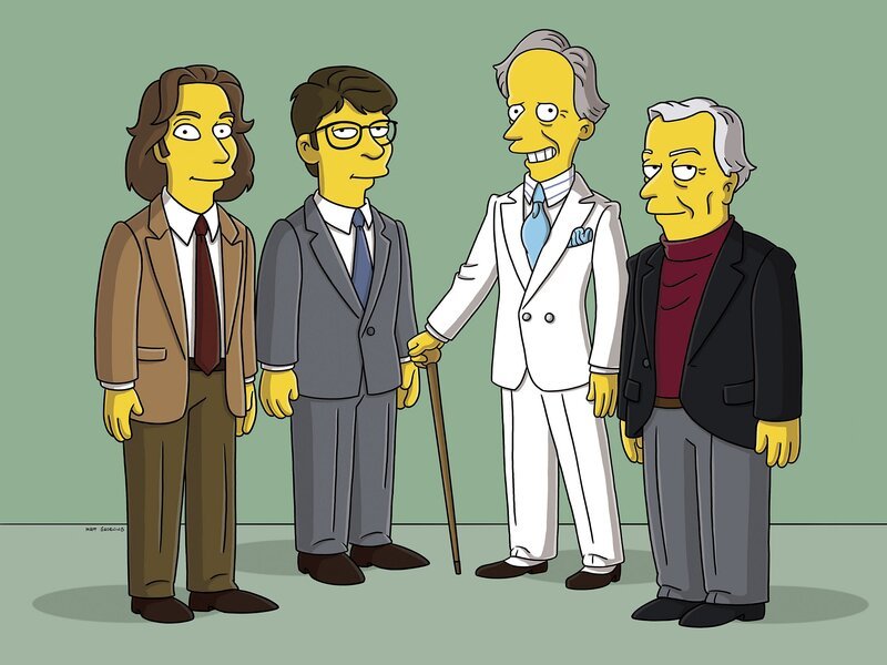 Moe’N’A Lisa: (v.l.n.r.) Michael Chabon, Jonathan Franzen, Tom Wolfe und Gore Vidal … – Bild: 2007FOX BROADCASTING Lizenzbild frei