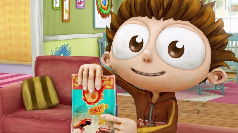 Angelo hat Flyer für das Fußball-Event entworfen. – Bild: Cake Entertainment