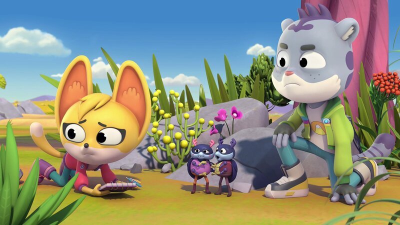 v.li.: Kit, Mistkäfer-Pärchen, Sam – Bild: Paramount