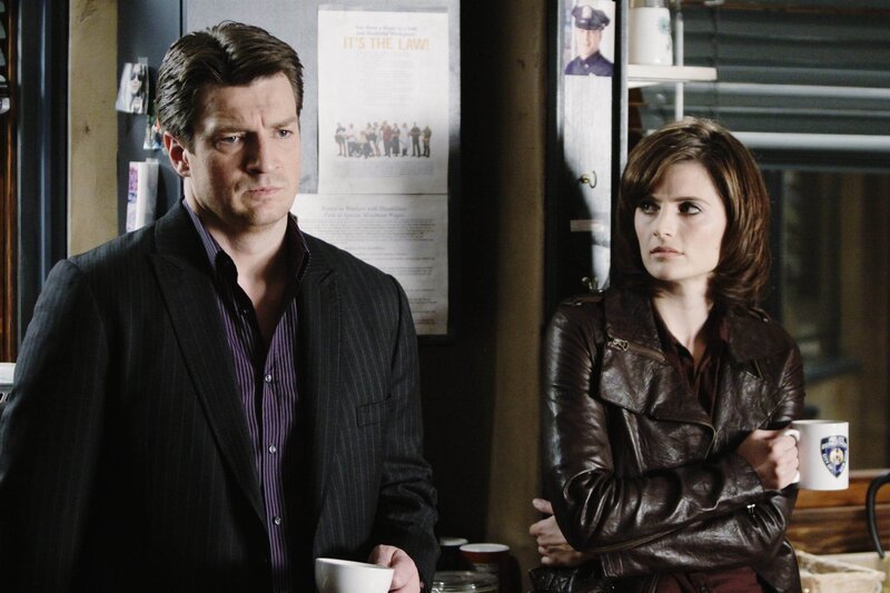 CASTLE – „Sucker Punch“ – While investigating the death of an Irish mobster, Beckett and Castle uncover a local turf war that may be connected to both a late-night infomercial guru and an international drug smuggling operation. But the case turns agonizingly personal when evidence emerges that the killer they’re chasing may have had a hand in Beckett’s mother’s murder. NATHAN FILLION, STANA KATIC – Bild: abc-Karen Neal /​ ABC Studios /​ Marlyse Press Photo/​MPP