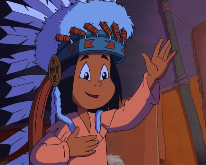 Yakari im Häuptlingsschmuck seines Vaters – Bild: KI.KA/​Storimages