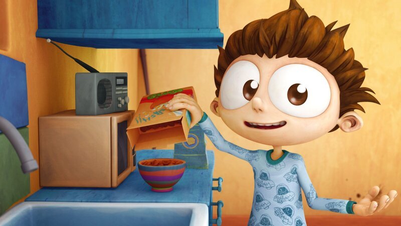 Angelo ist ganz schön aufgeregt: Bei Cathy gibt es eine neue Muffin-Sorte. Ob die genau so viel versprechend ist wie die üblichen Cathy-Muffins. – Bild: Cake Entertainment