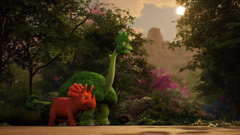 Ginger und der Brokkolisaurus sind unzertrennliche Freunde geworden. – Bild: ZDF