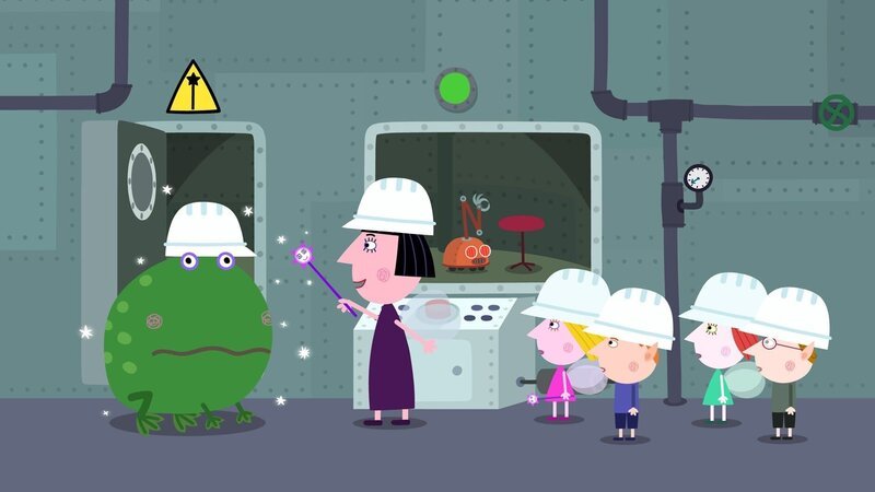 Auch Nanny Plums Zauberstab wurde generalüberholt. – Bild: ZDF/​Astley Baker Davies Ltd/​Rubber Duck Entertainment
