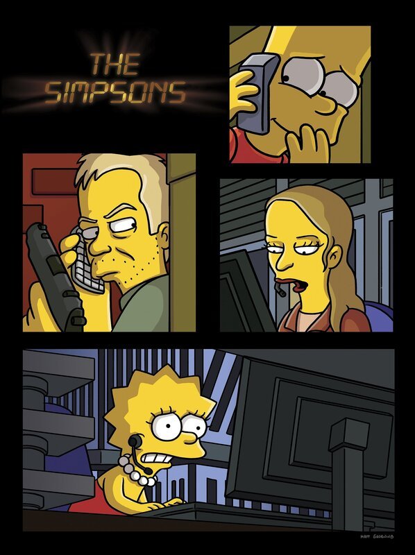 Ganz im Stile der Kultserie „24“ präsentieren sich Bart und Lisa … – Bild: und TM Twentieth Century Fox Film Corporation – Alle Rechte vorbehalten Lizenzbild frei