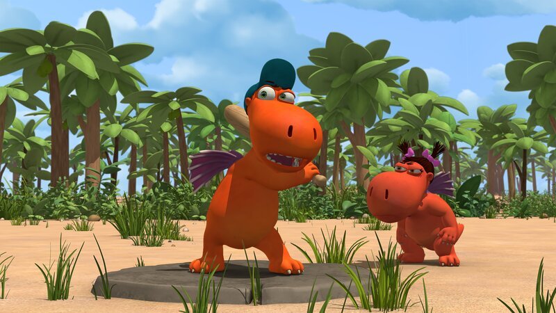 Kokosnuss gibt alles beim Spiel gegen die Obstschwestern. – Bild: ZDF/​Caligari Film