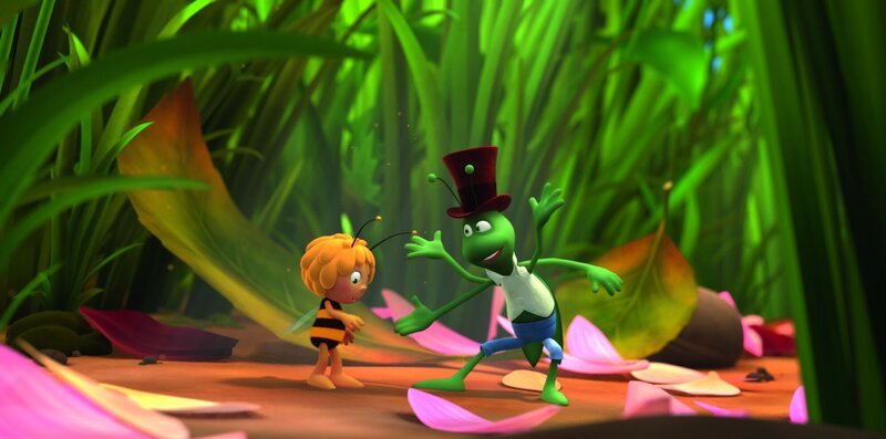 Flip steht Maja mit Rat und Tat zur Seite. – Bild: ZDF und Studio 100 Media /​ Buzz Studios