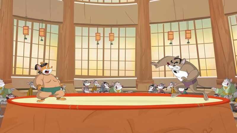 Effeff muss gegen den stärksten Sumo Ringer antreten. – Bild: hr/​Atlantyca Entertainment/​Moonscoop