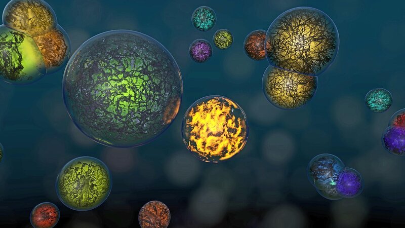 Atome sind die Grundbausteine des Lebens. Welche Bedeutung hat ihr Zusammenwirken in den dunklen Weiten des Universums? – Bild: windfallfilms