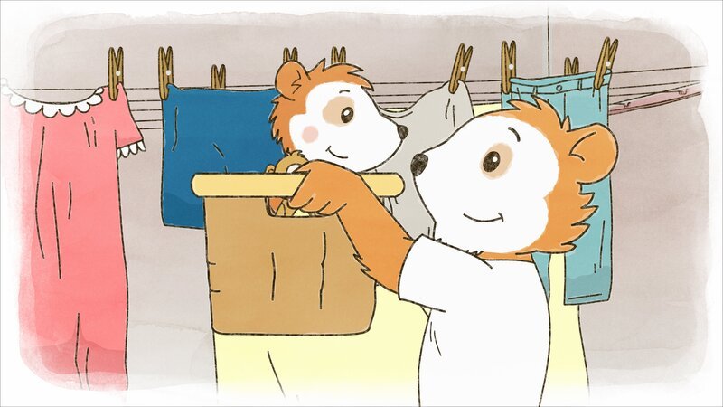 Bobo liebt es, mit Papa Karussell zu spielen. – Bild: WDR/​JEP ANIMATION