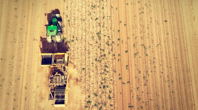 Ein Blick zurück zeigt, wie Landwirtschaft früher aussah: Ottfried Thieleking ackerte bei Hannover noch mit Pferden, während Hartmut Giermann als Agrarpilot in der DDR riesige Felder aus der Luft mit Düngemitteln oder Pestiziden besprühte. Ein Film über Wandel und die Liebe zum Land – damals wie heute. – Bild: NDR