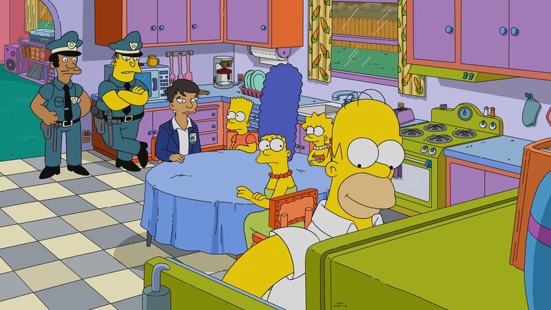 „Die Simpsons“, „San Castellaneta.“ Während eines Straßenfestes zu Ehren der italienischen Kultur ereignen sich mehrere Diebstähle. Homer soll mithelfen, die Übeltäter zu schnappen. Sein Hintern ist der größte in der Stadt und bietet somit den idealen Köder für Taschendiebe, die es auf Geldbörsen in Gesäßtaschen abgesehen haben. Kurzerhand wird Homers Brieftasche mit einem Peilsender versehen. Das ausgeklügelte Manöver läuft jedoch rasch aus dem Ruder. – Bild: ORF