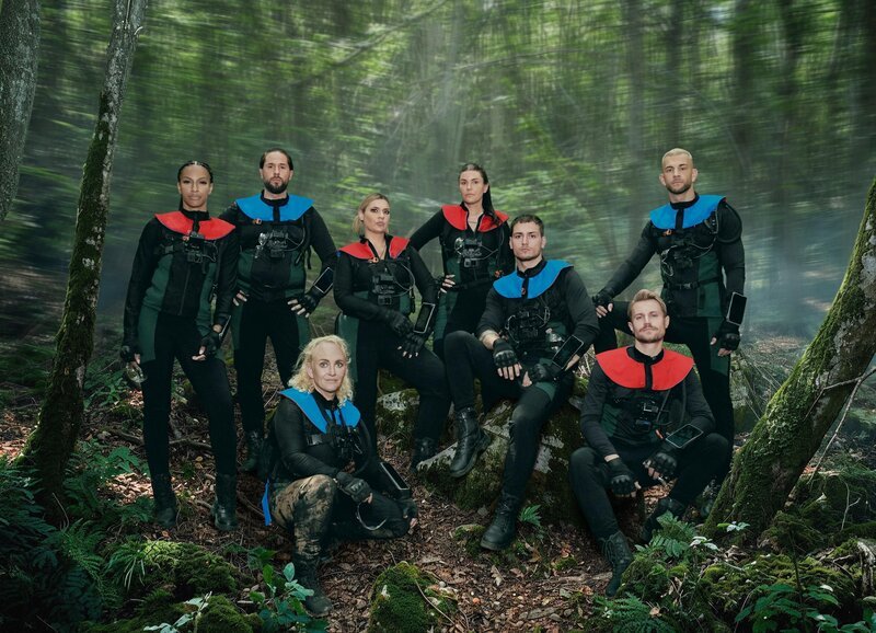 (v.l.n.r.) Cecilia Asoro; Maurice Dziwak; Caro Robens; Valentina Principessa; Gloria Glumac; Max Bornmann; Aaron Königs; Serkan Yavuz – Bild: Joyn /​ René Lohse