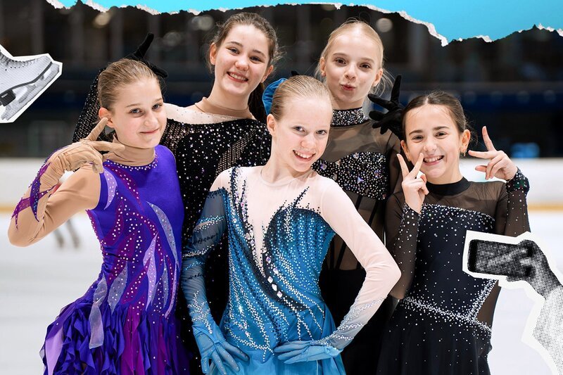 Tatjana (violettes Kleid), Tara (dunkle Haare, schwarzes Kleid), Maria-Eléna (hellblaues Kleid), Lea (blond, schwarzes Kleid), Sofia (braune Haare, schwarzes Kleid) – Bild: SRF