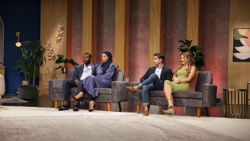 Bilal, Shaeeda, Guillermo, and Kara on set. – Bild: Warner Bros. Discovery