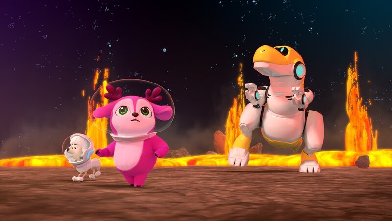v.li.: Muffin, Lola, Dinobot – Bild: Paramount