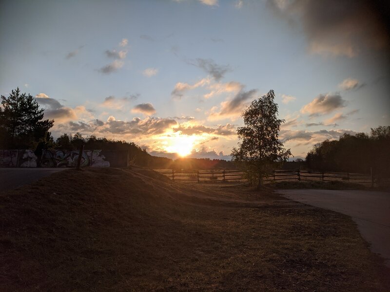 Sonnenaufgang im Tennenloher Forst. – Bild: Julia Schade /​ BR