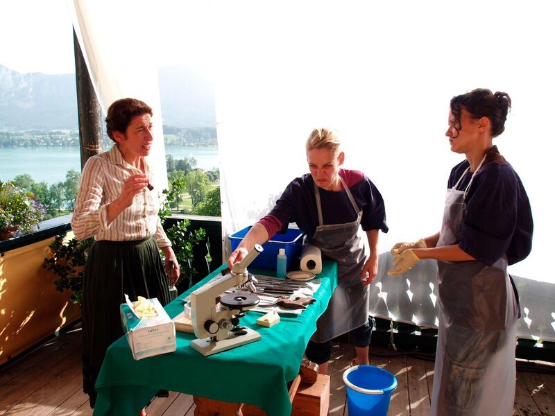 Adele Neuhauser, Stephanie Japp, Martina Theresia Stilp. – Bild: ORF/​Dor-Film/​Marc Haader