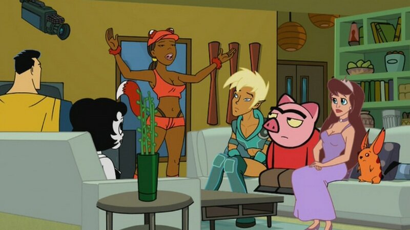 L-R: Captain Leslie Hero, Toot Braunstein, Foxxy Love, Xandir P. Wifflebottom, Spanky Ham, Princess Clara, Ling-Ling – Bild: ViacomCBS
